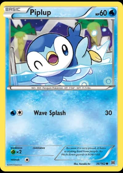 Piplup #36/162 — BREAKthrough