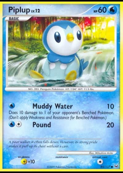 Piplup #85/127 — Platino