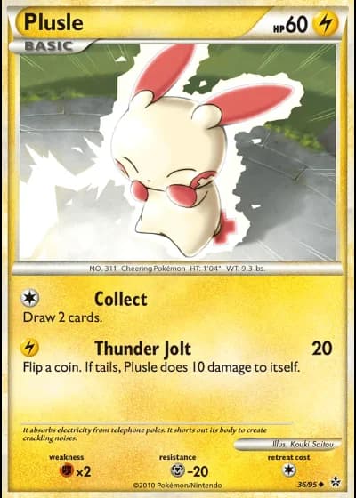 Plusle #36/95 — Forze Scatenate