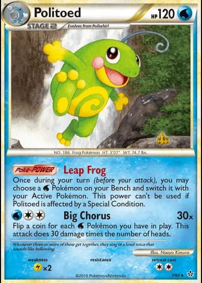 Politoed #7/95 — Unleashed