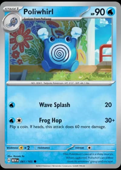 Poliwhirl #061/165 — 151