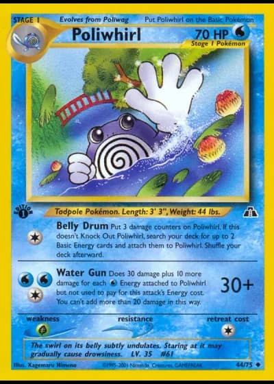 Poliwhirl #44/75 — Neo Discovery