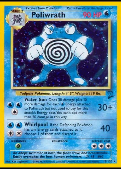 Poliwrath #15/130 — Base Set 2