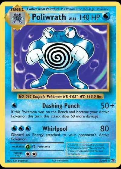 Poliwrath #25/108 — Evolutions