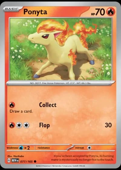 Ponyta #077/165 — 151