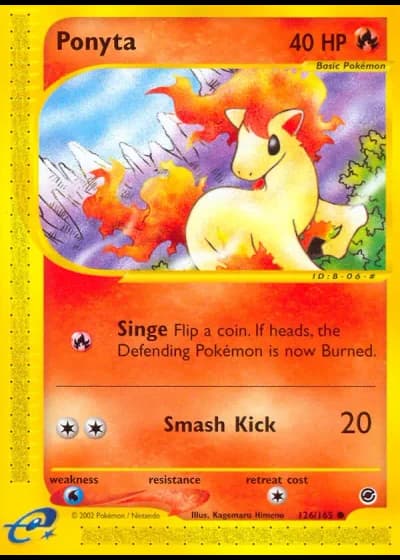 Ponyta #126/165 — Expedition Base Set