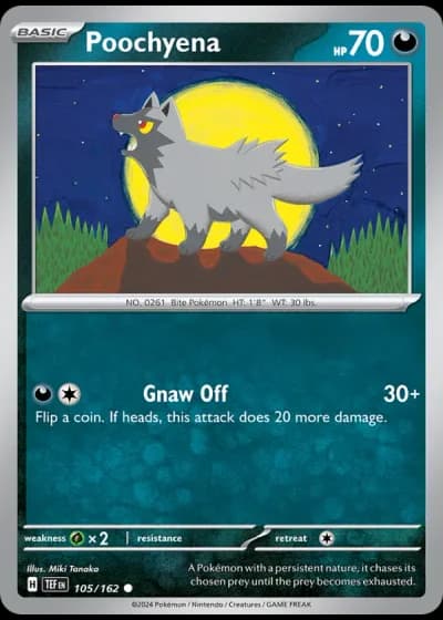 Poochyena #105/162 — Temporal Forces