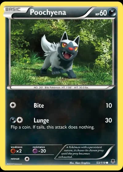 Poochyena #53/119 — Phantom Forces