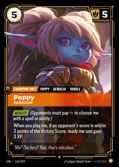 Poppy, Paragon #116/308 — Unleashed