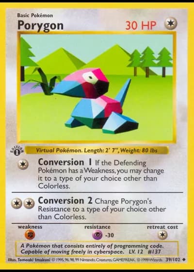 Porygon #39/102 — Grundset