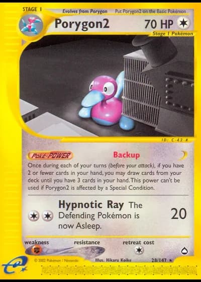 Porygon2 #28/147 — Aquapolis