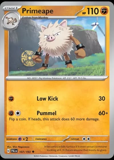 Primeape #107/193 — Paldea Evolved