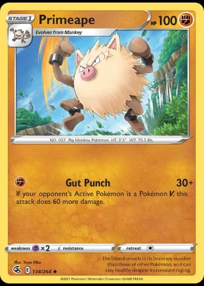 Primeape #134/264 — Fusion Strike