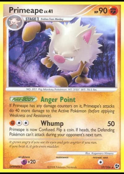 Primeape #27/106 — Incontri Leggendari