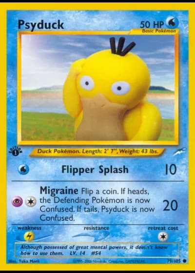 Psyduck (1ª Edizione) #79/105 — Neo Destiny (1ª Edizione)