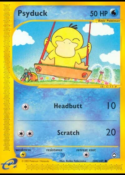 Psyduck #104/147 — Aquapolis
