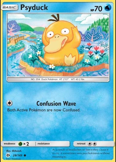 Psyduck #28/149 — Sun & Moon