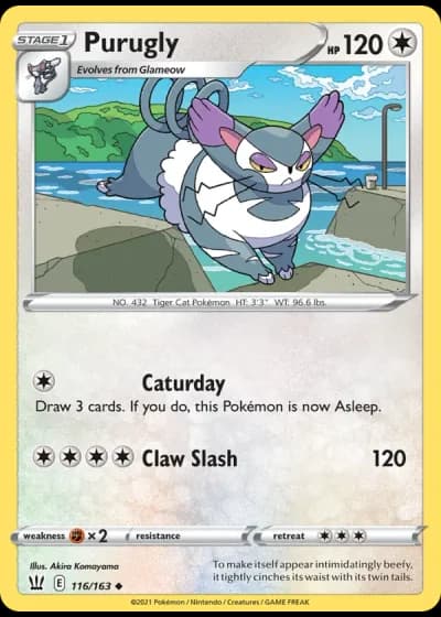 Purugly #116/163 — Battle Styles