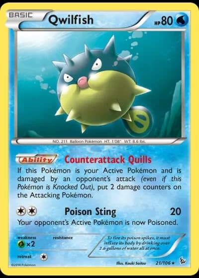 Qwilfish #21/106 — Flashfire