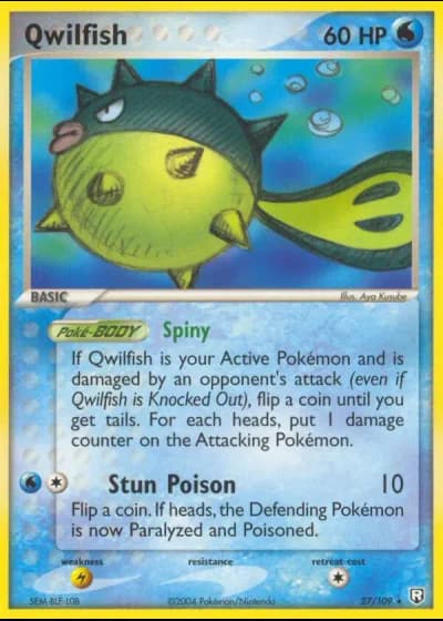 Qwilfish #27/109 — Team Rocket Returns