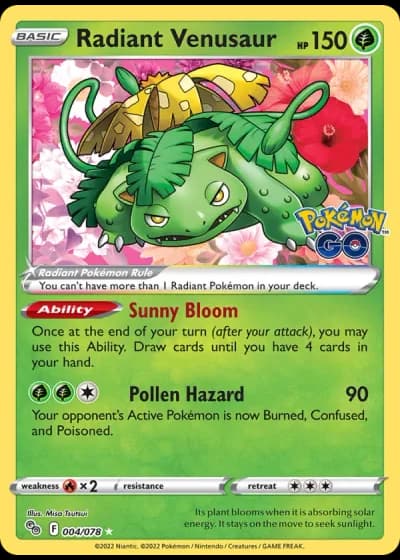 Radiant Venusaur #004 — Pokémon GO