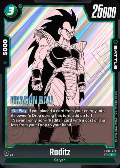 Raditz  SB01-072 — Manga Booster 01 (SB01)