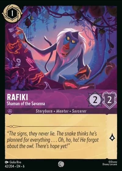 Rafiki - Shaman of the Savanna #42/204 — Azurite Sea
