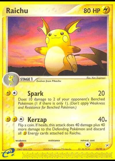 Raichu #13/95 — EX Team Magma vs Team Idro