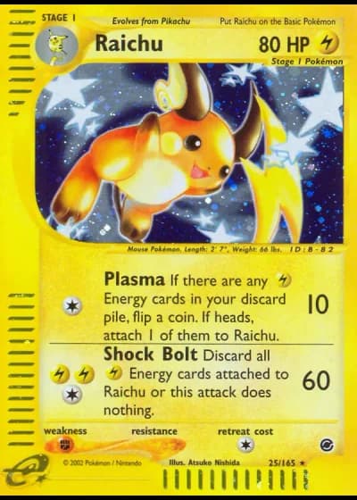Raichu #25/165 — Expedition Set Base