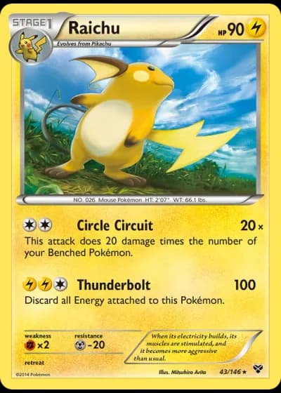 Raichu #43/146 — XY