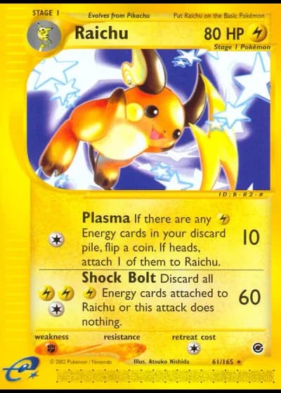 Raichu #61/165 — Expedition