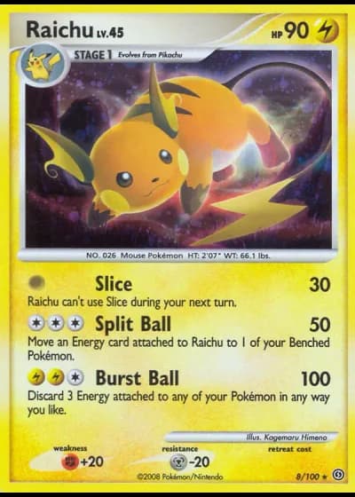Raichu #8/100 — Stormfront