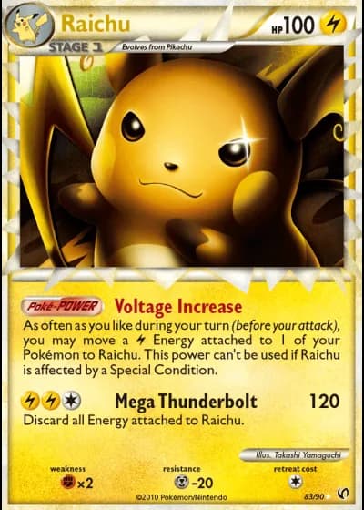Raichu #83/90 — Undaunted