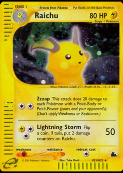 Raichu H25/144 — Skyridge
