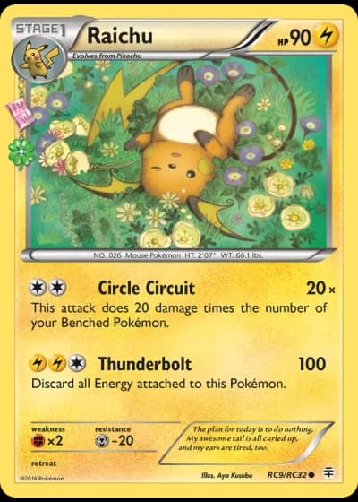 Raichu RC9/32 — Radiant Collection (Generations)