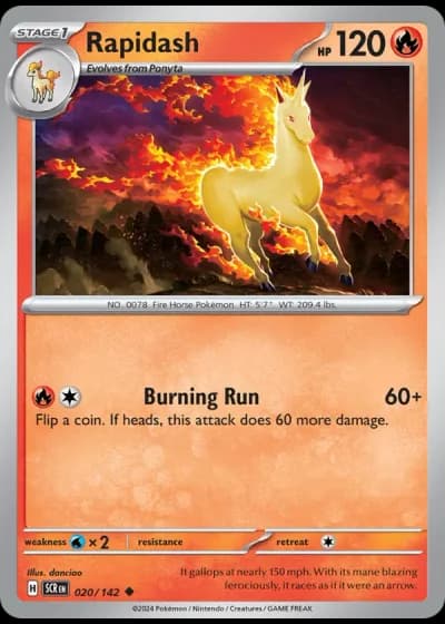 Rapidash #020/142 — Stellar Crown