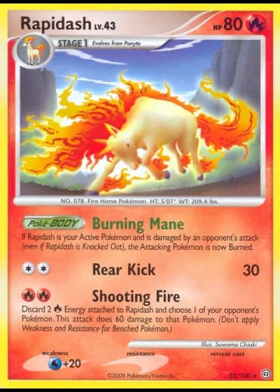 Rapidash #22/100 — Stormfront