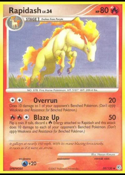 Rapidash #59/130 — Diamond & Pearl