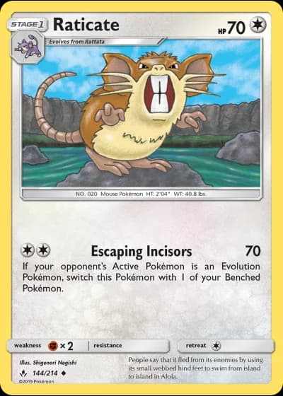 Raticate #144/214 — Unbroken Bonds