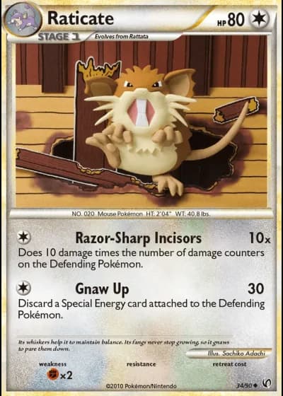 Raticate #34/90 — Undaunted