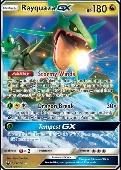 Rayquaza GX #109/168 — Celestial Storm