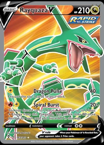 Rayquaza V #193/203 — Evolving Skies