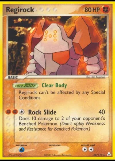 Regirock #28/110 — EX Holon Phantoms