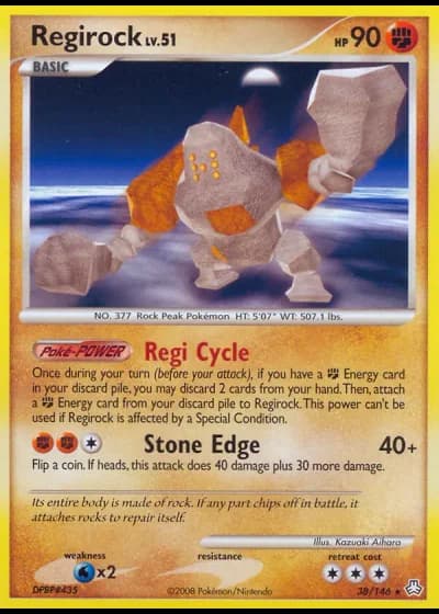 Regirock #38/146 — Legends Awakened