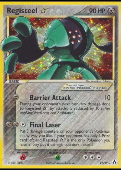 Registeel Gold Star #92/92 — Legend Maker