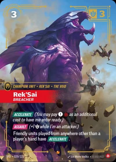 Rek'Sai, Breacher #029/303 — Spiritforged