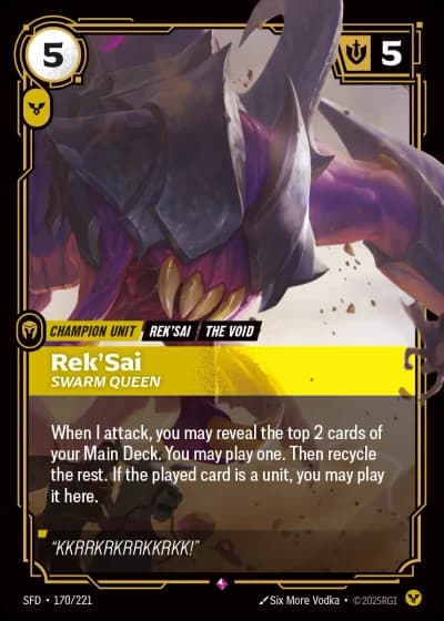 Rek'Sai, Swarm Queen #170/303 — Spiritforged