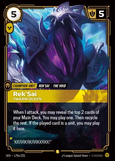 Rek'Sai, Swarm Queen #170a/303 — Spiritforged