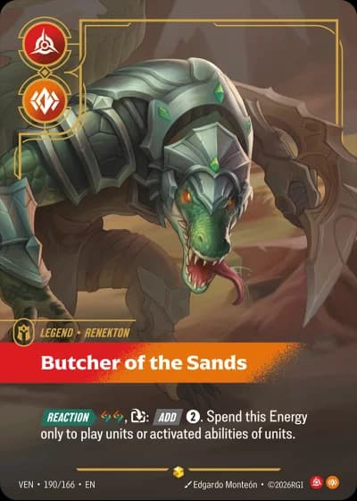 Renekton, Butcher of the Sands #190/248 — Vendetta