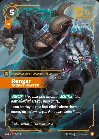 Rengar, Trophy Hunter #120/308 — Unleashed
